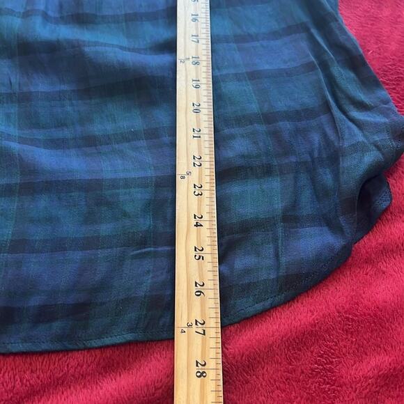 LOFT Medium Plaid Pattern Longsleeves Blouse - Picture 6 of 8